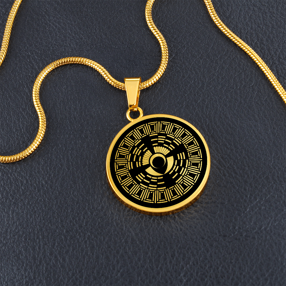 Crop Circle Pendant and Luxury Necklace - Wayland´s Smithy 3