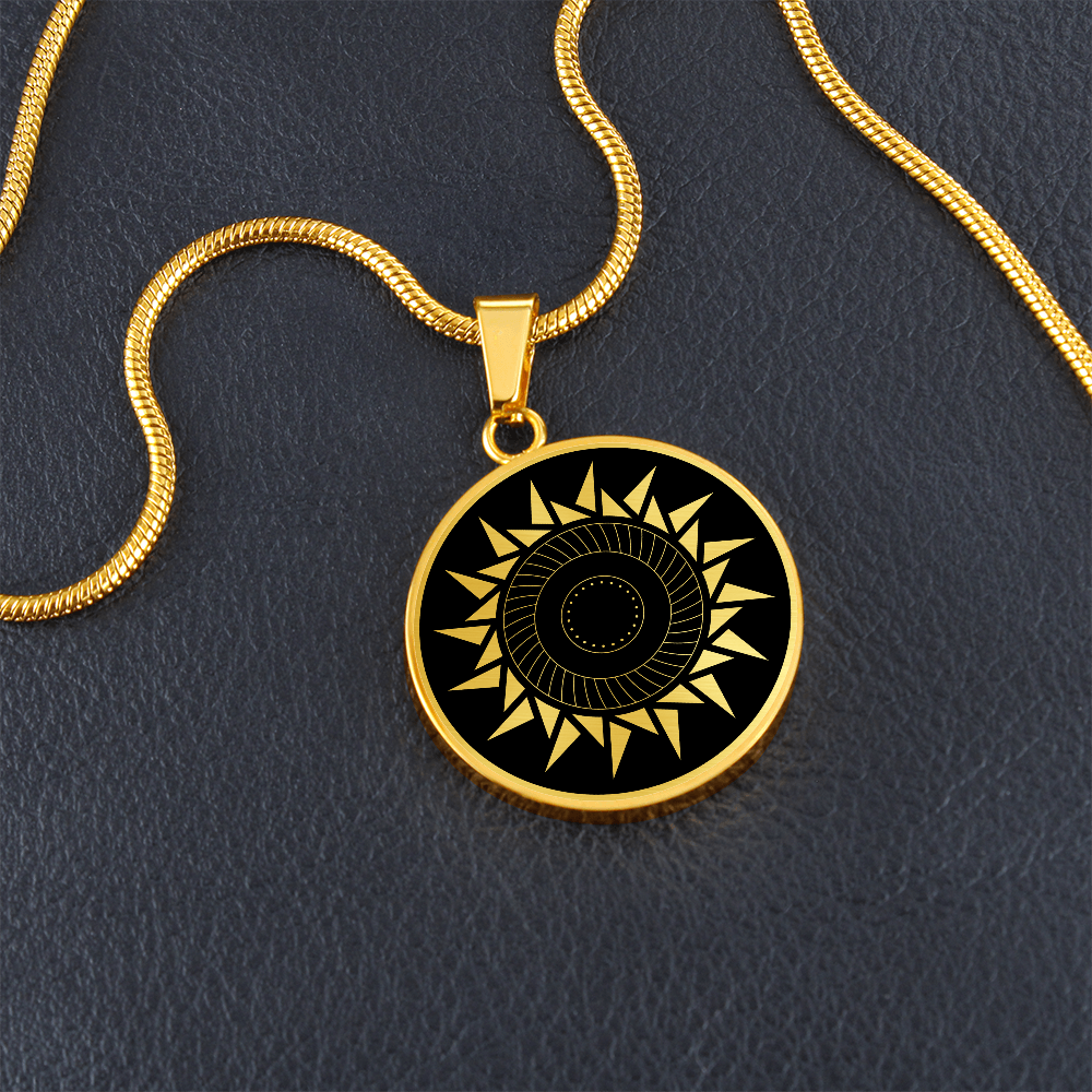 Crop Circle Pendant and Luxury Necklace - Roundway Hill 7
