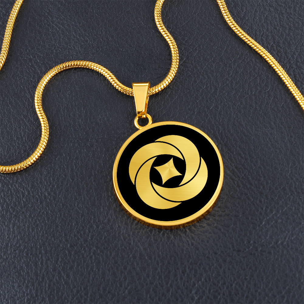 Crop Circle Pendant and Luxury Necklace - Pulley