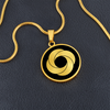 Crop Circle Pendant and Luxury Necklace - West Down