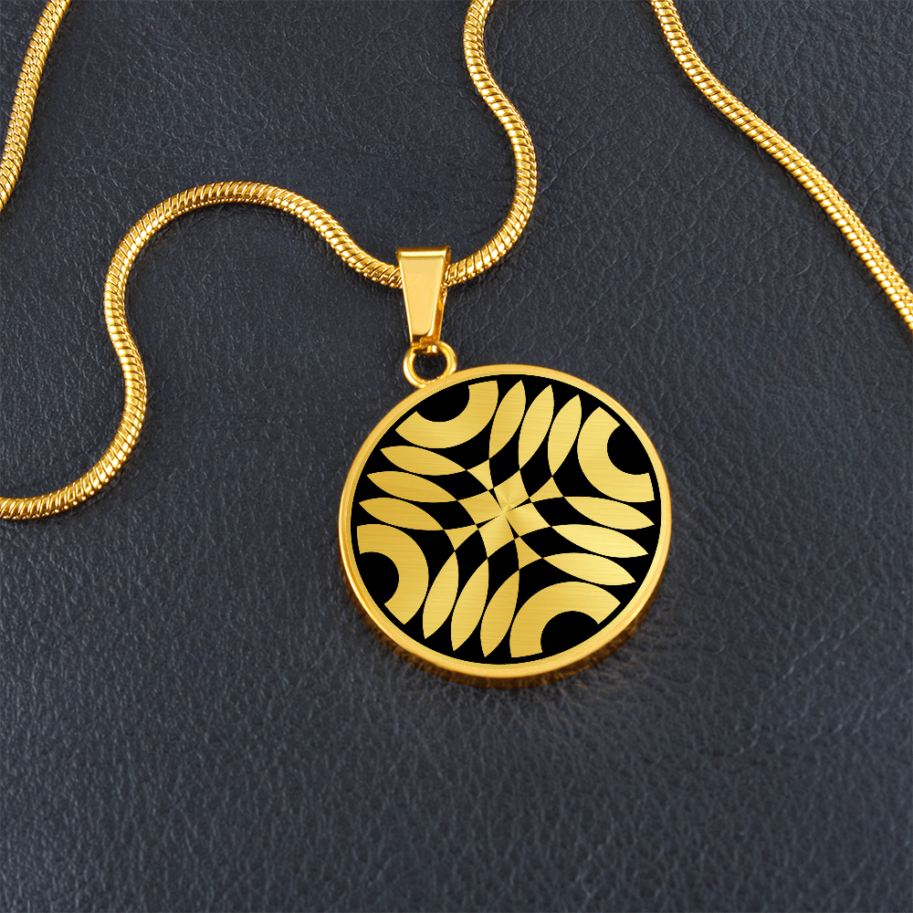 Crop Circle Pendant and Luxury Necklace - Overton Down