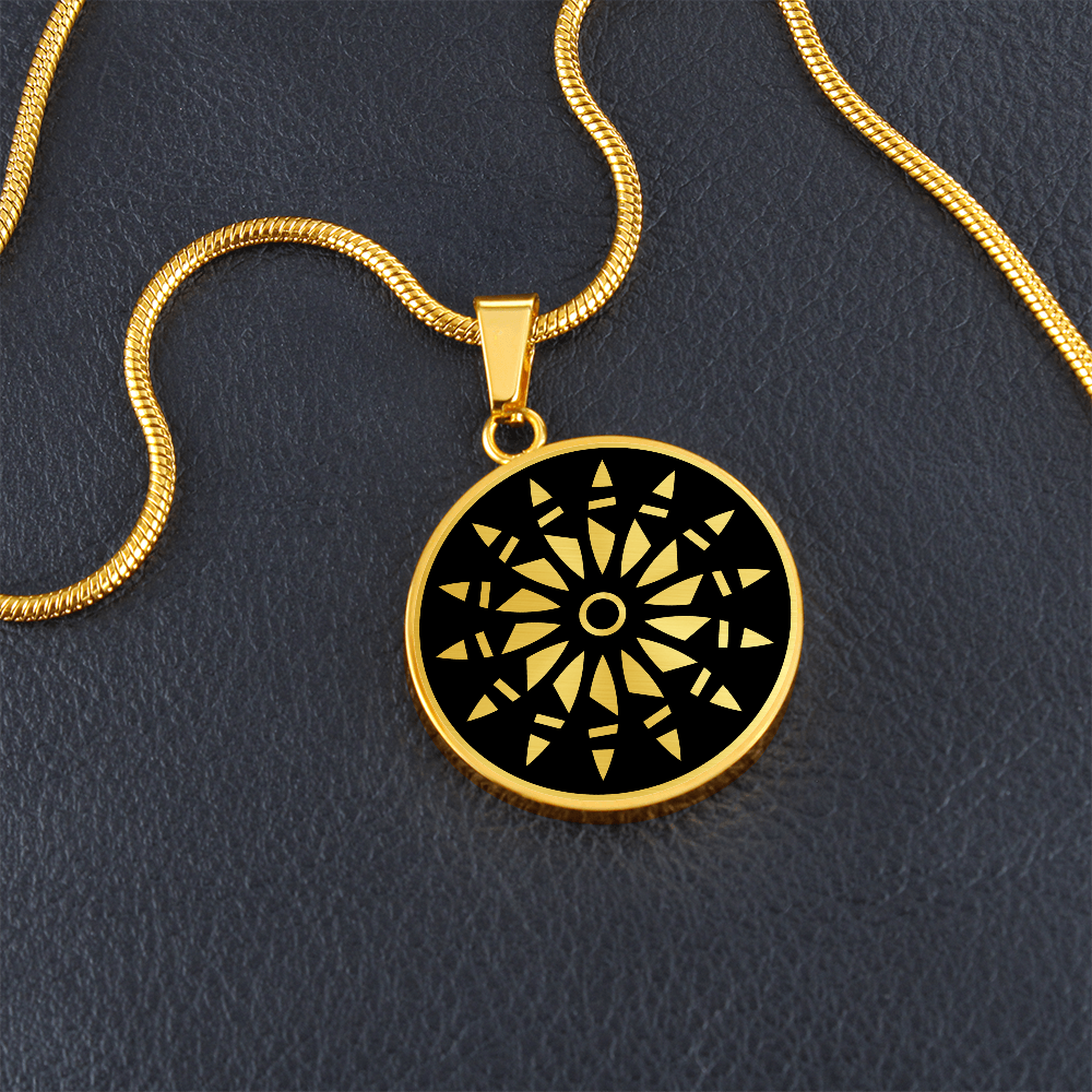 Crop Circle Pendant and Luxury Necklace - Okeford