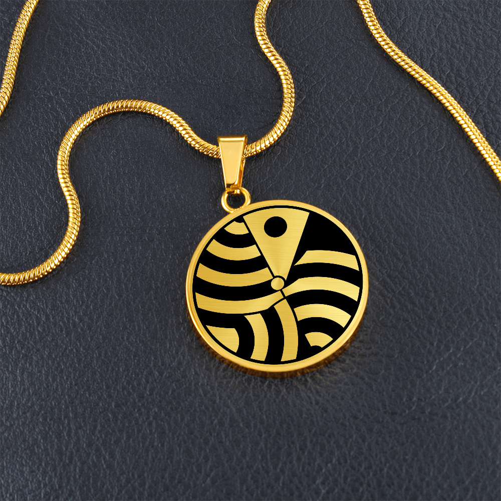 Crop Circle Pendant and Luxury Necklace - Winchester 2