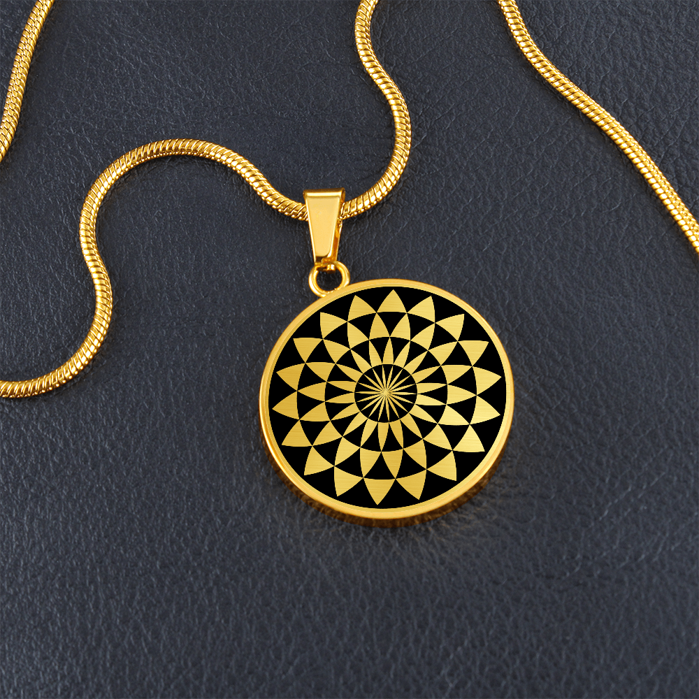 Crop Circle Pendant and Luxury Necklace - Martinsell Hill 4