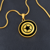 Crop Circle Pendant and Luxury Necklace - Liss