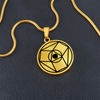 Crop Circle Pendant and Luxury Necklace - Winterbourne Basset 2