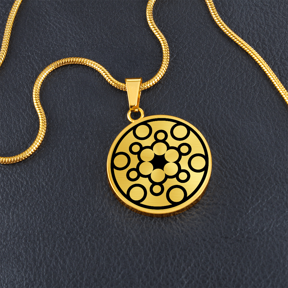 Crop Circle Pendant and Luxury Necklace - Uffington 3