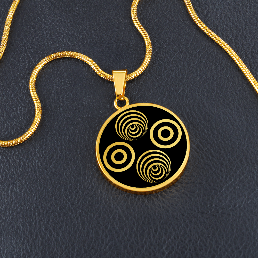 Crop Circle Pendant and Luxury Necklace - Savernake Forest 4