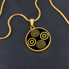 Crop Circle Pendant and Luxury Necklace - Savernake Forest 4