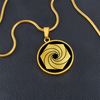 Crop Circle Pendant and Luxury Necklace - Avebury Stone Circle 3