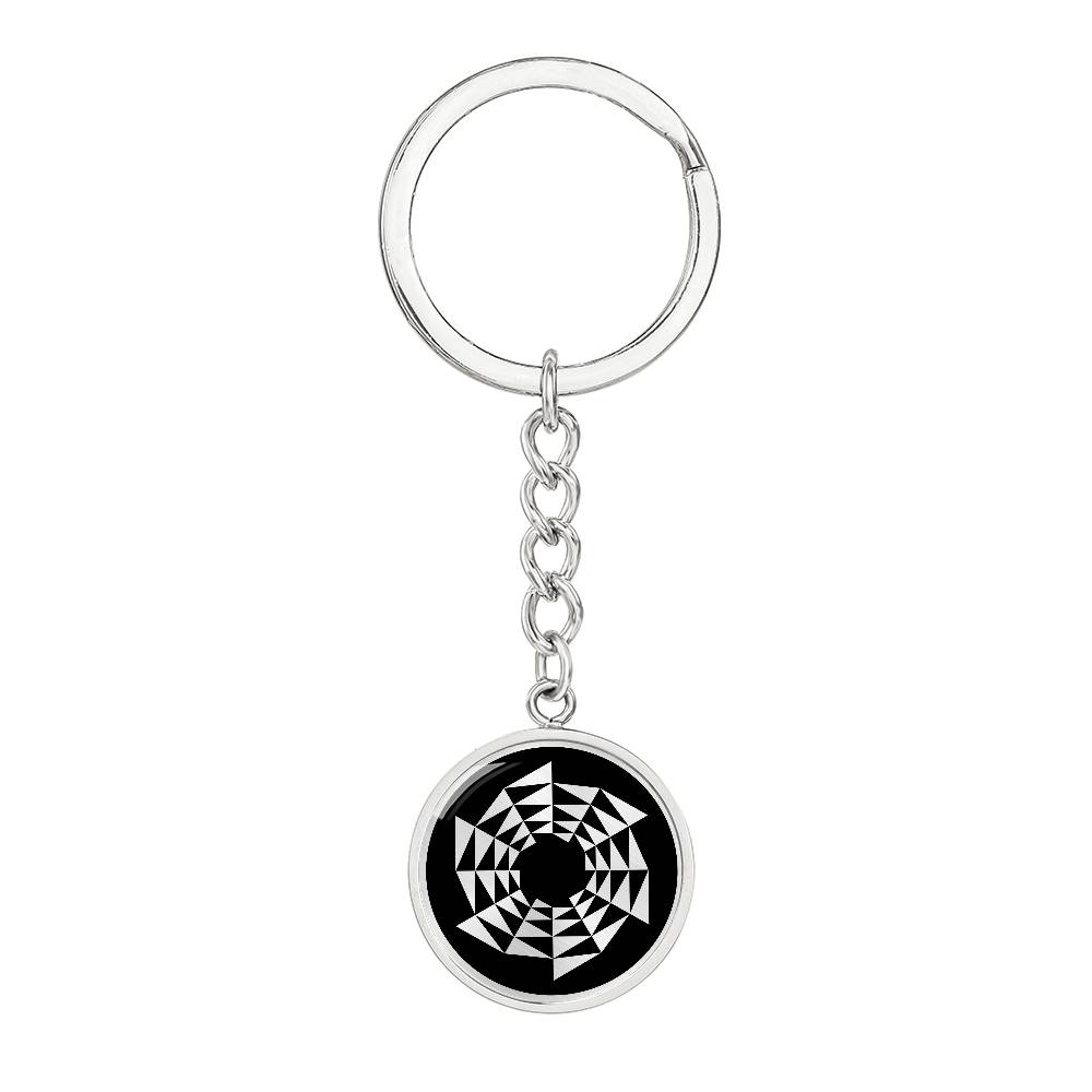 Crop Circle Pendant with Keychain - Barbury Castle 16