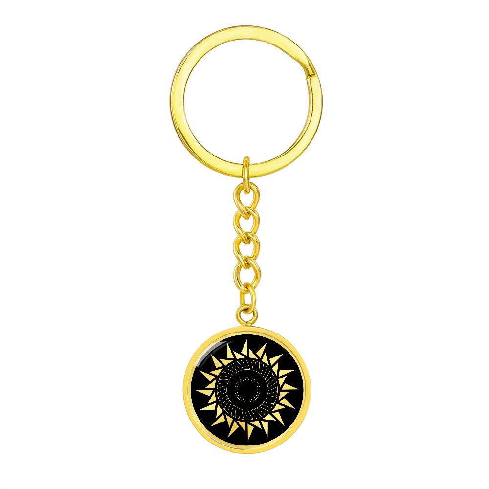 Crop Circle Pendant with Keychain - Roundway Hill 7