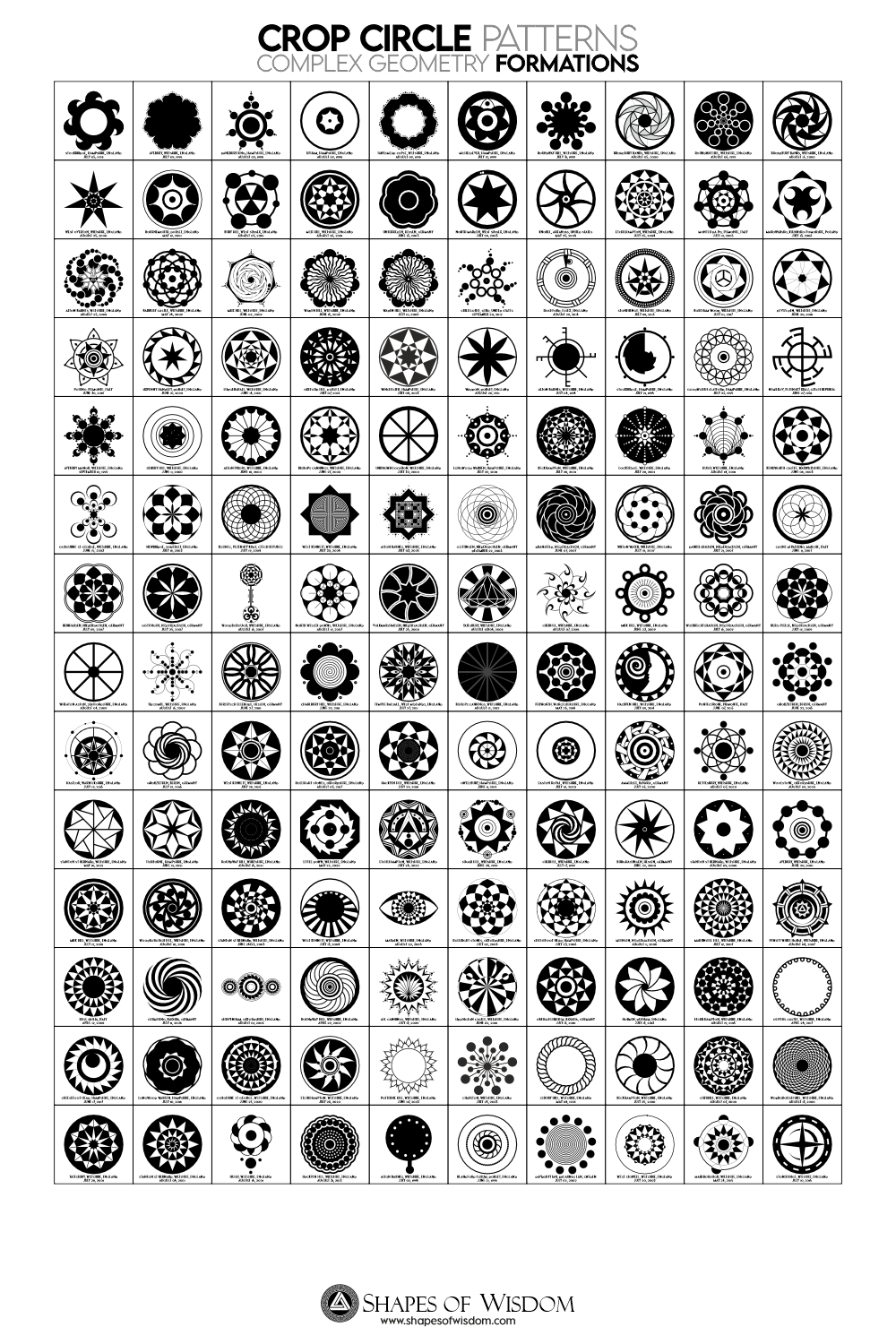 Color Code Complex Geometry complex geometry downloadable high res. file – Shapes of Wisdom