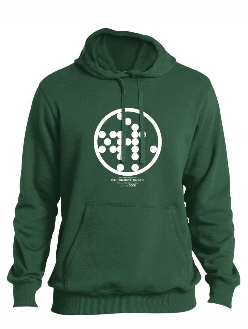 Crop Circle Pullover Hoodie - Winterbourne Basset 4