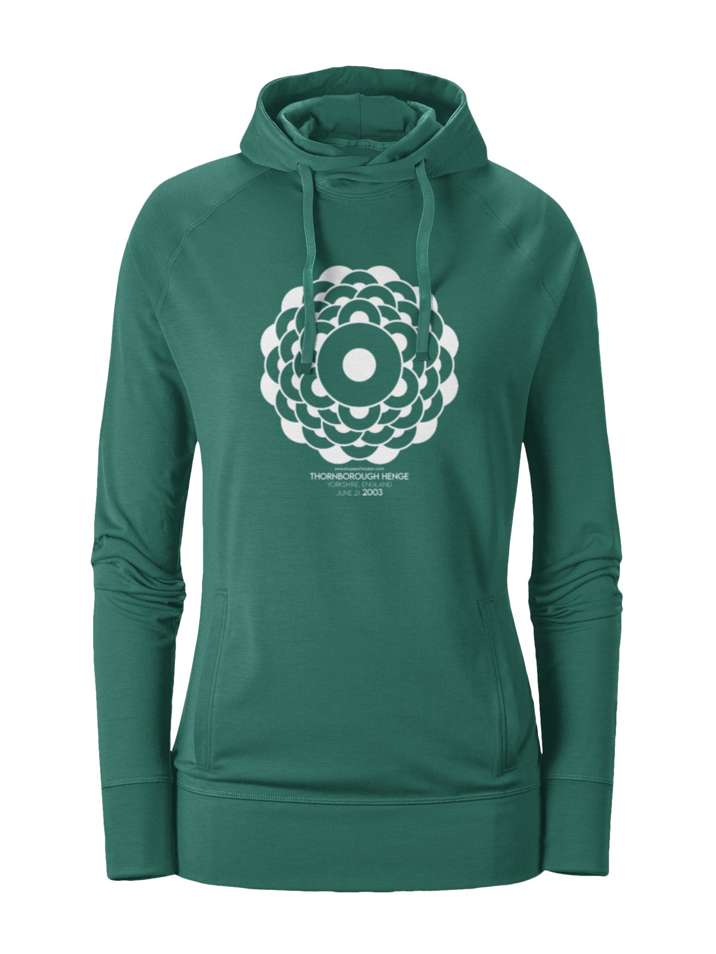 Crop Circle Girl´s College Hoodie - Thornborough Henge