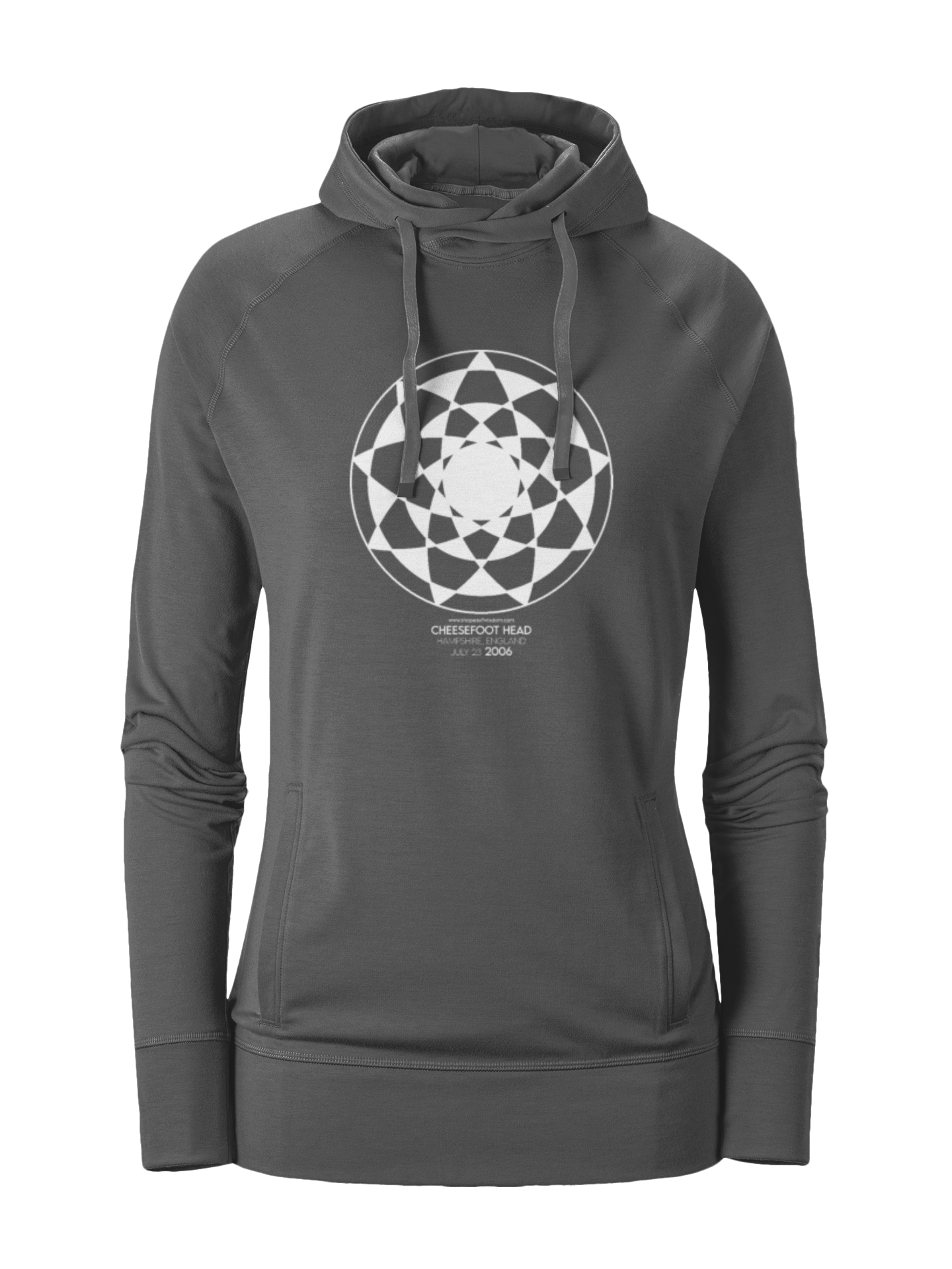 Crop Circle Girl´s College Hoodie - Cheesefoot Head 4
