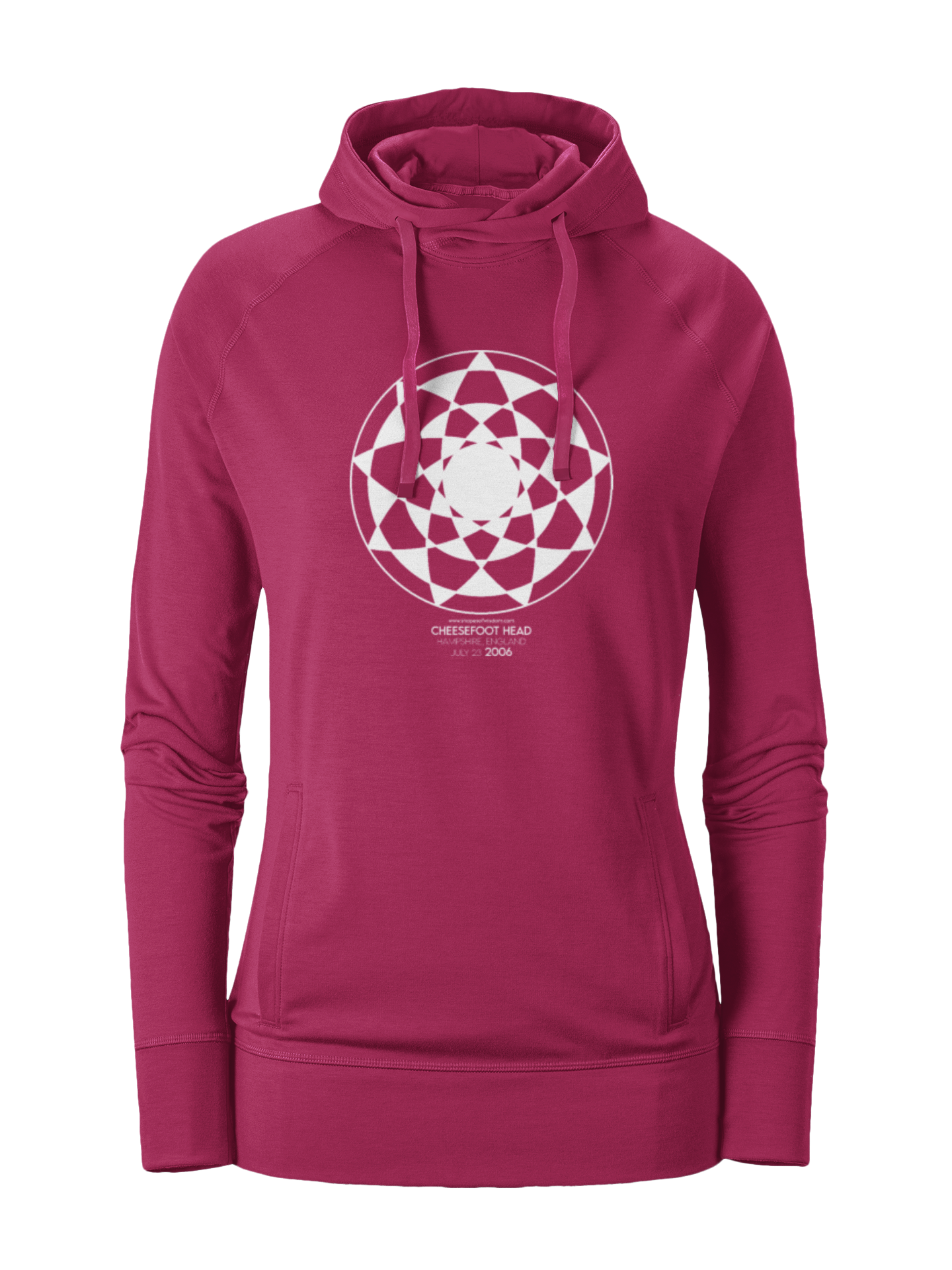 Crop Circle Girl´s College Hoodie - Cheesefoot Head 4