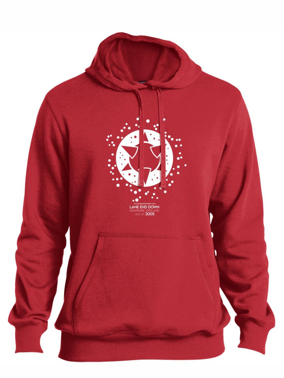 Crop Circle Pullover Hoodie - Lane end Down
