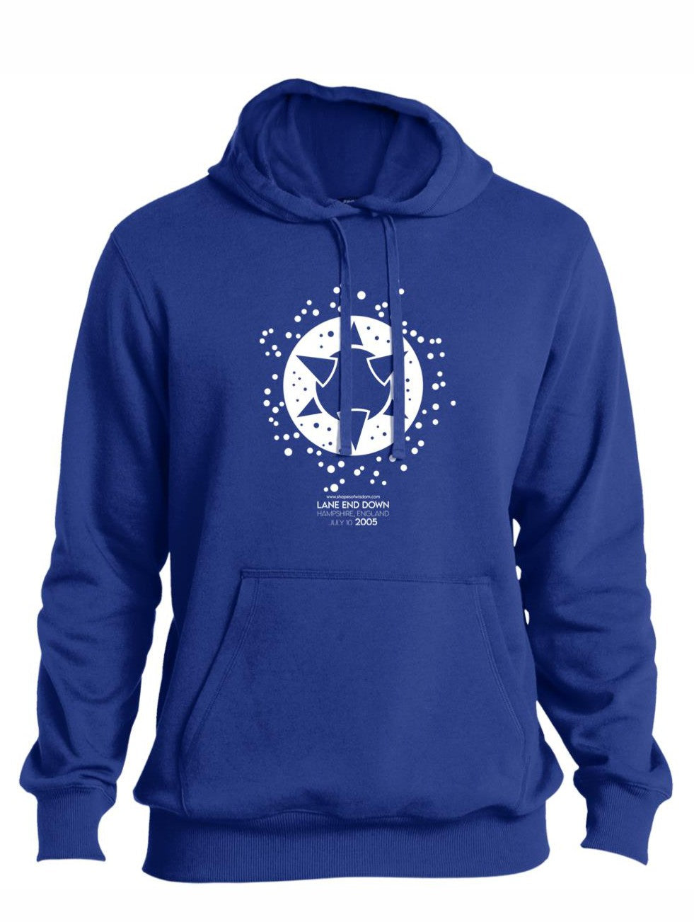 Crop Circle Pullover Hoodie - Lane end Down