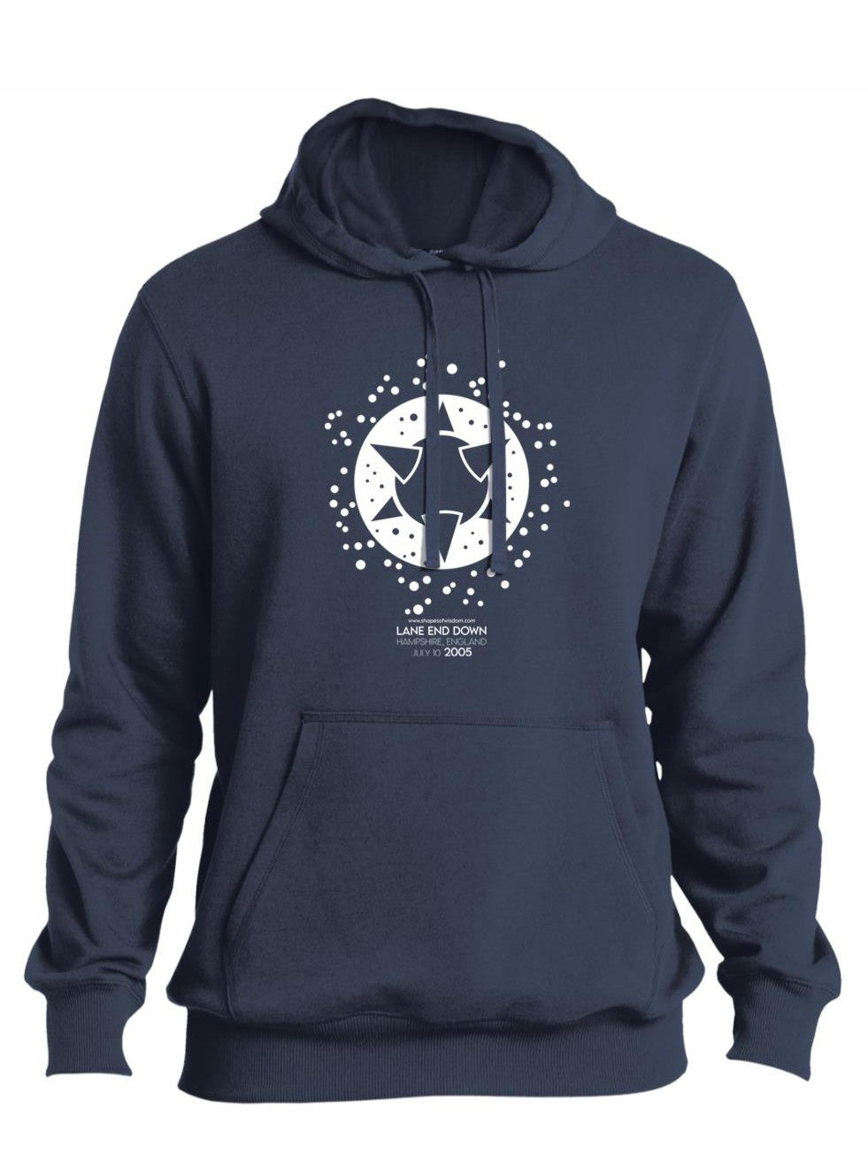 Crop Circle Pullover Hoodie - Lane end Down