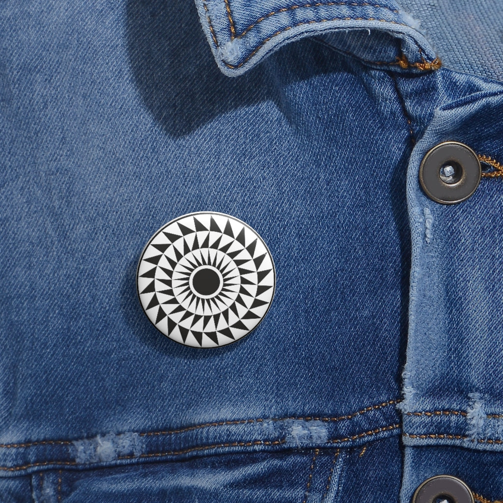Woolstone Crop Circle Pin Button - Shapes of Wisdom