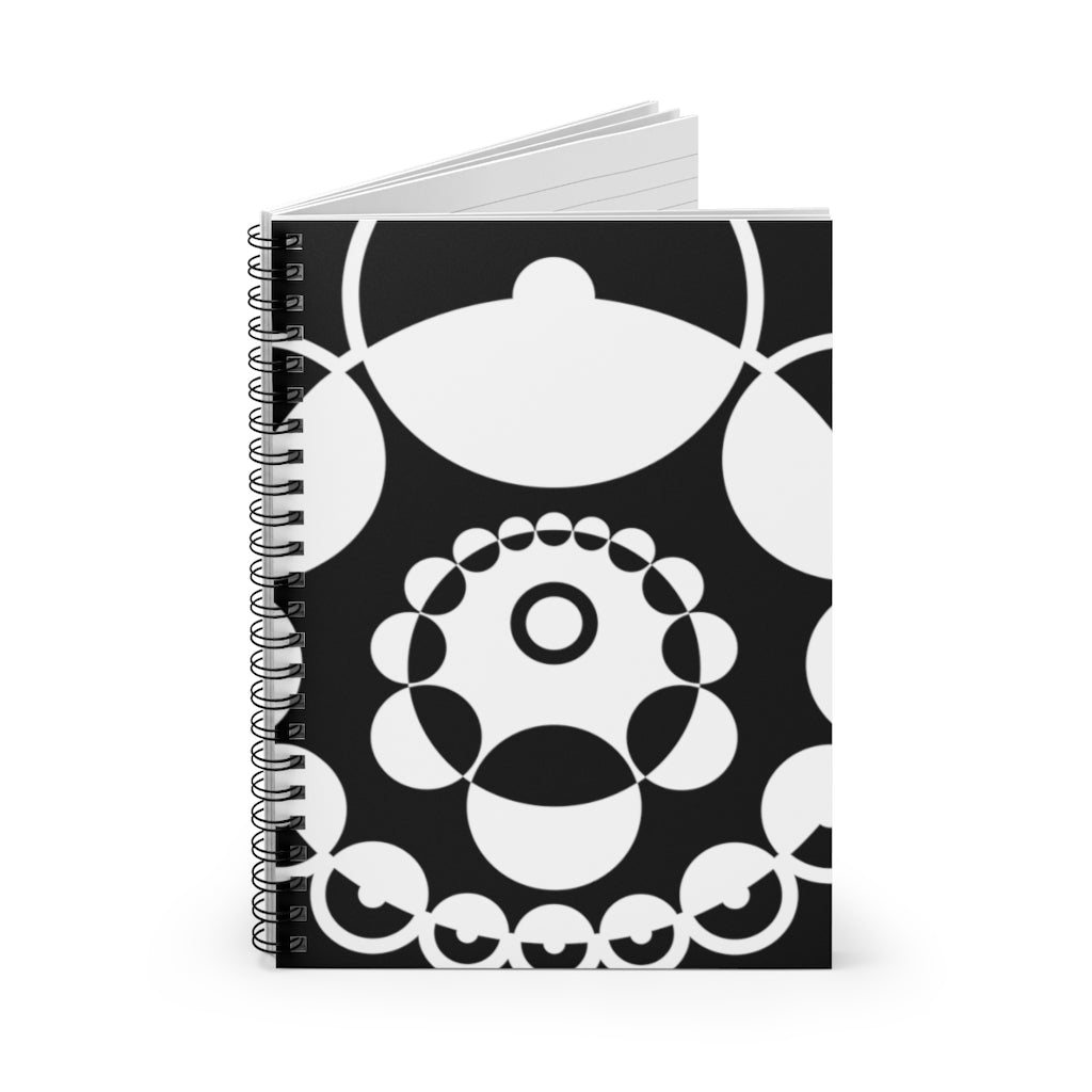 Bishop Sutton Crop Circle Spiral Notebook - Ruled Line - Shapes of Wisdom