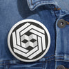 Load image into Gallery viewer, Stanton St Bernard Crop Circle Pin Button - Shapes of Wisdom