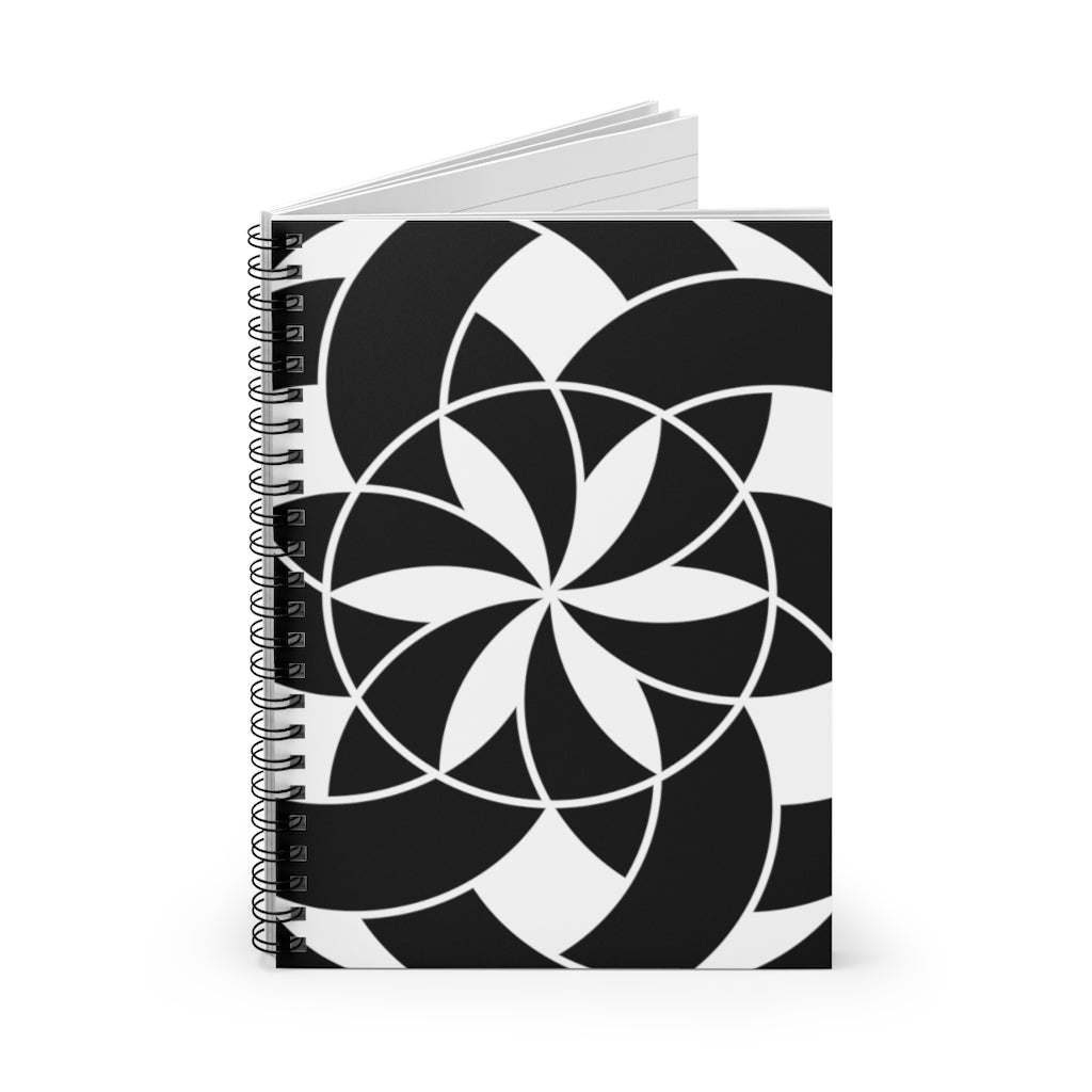 Nursteed Crop Circle Spiral Notebook - Ruled Line - Shapes of Wisdom