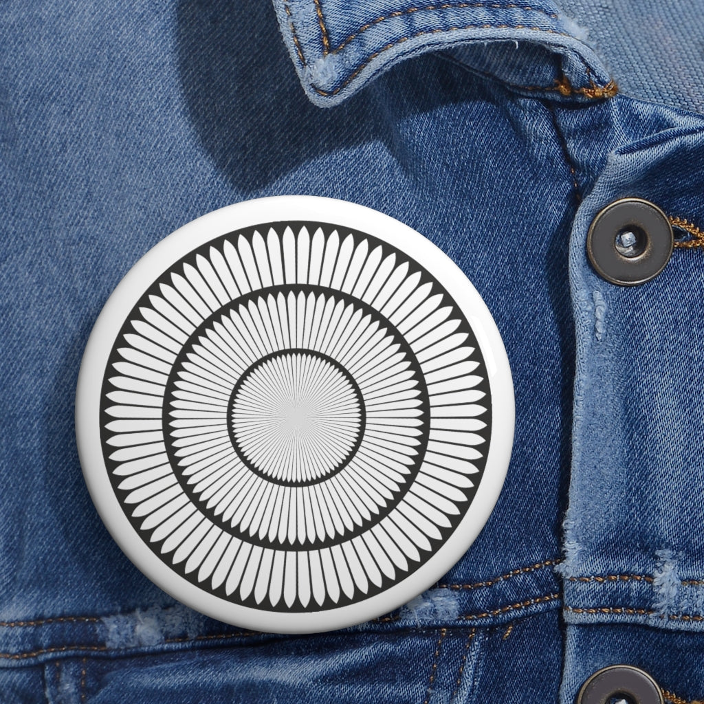 Beckhampton Crop Circle Pin Button - Shapes of Wisdom