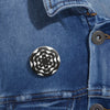 Tufton Crop Circle Pin Button - Shapes of Wisdom