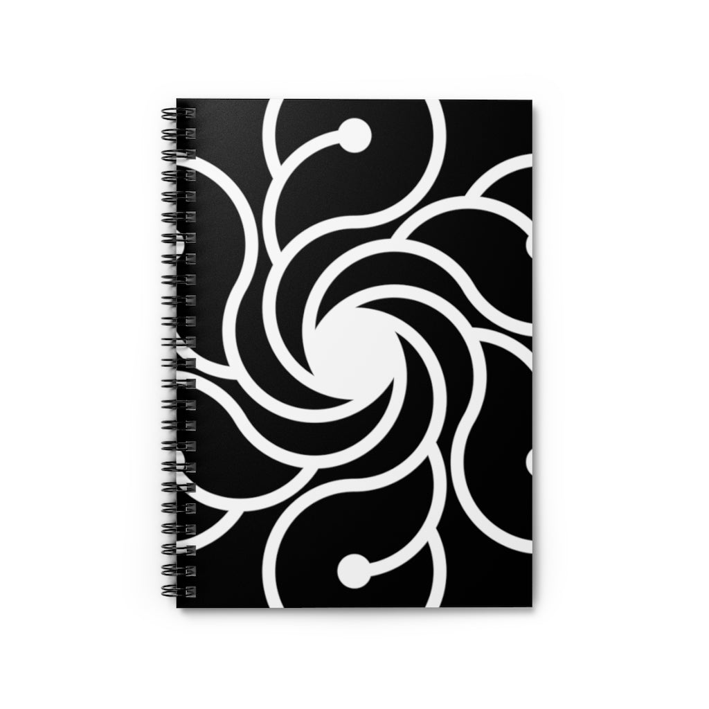 Großziethen Crop Circle Spiral Notebook - Ruled Line - Shapes of Wisdom
