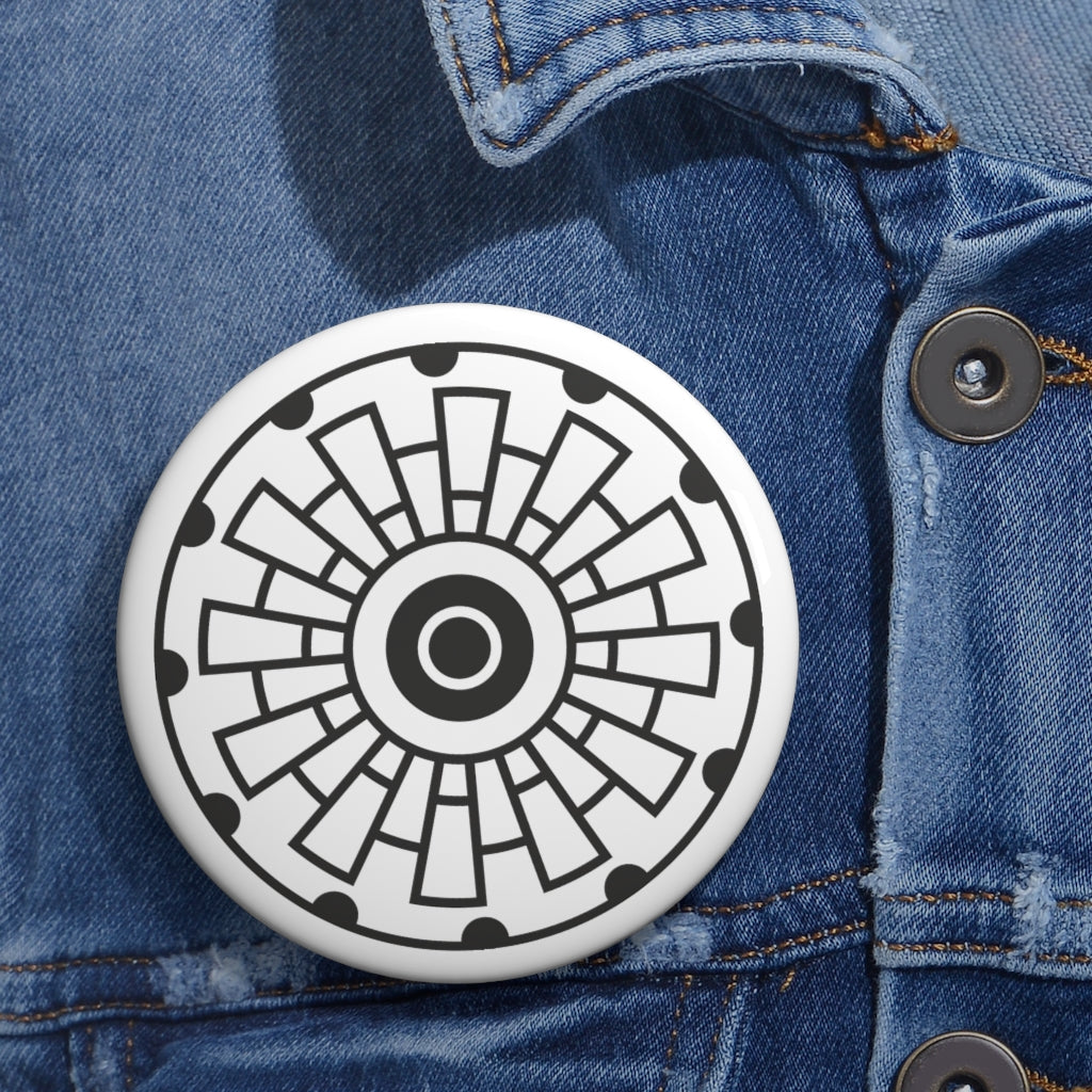 Sixpenny Handley Crop Circle Pin Button - Shapes of Wisdom