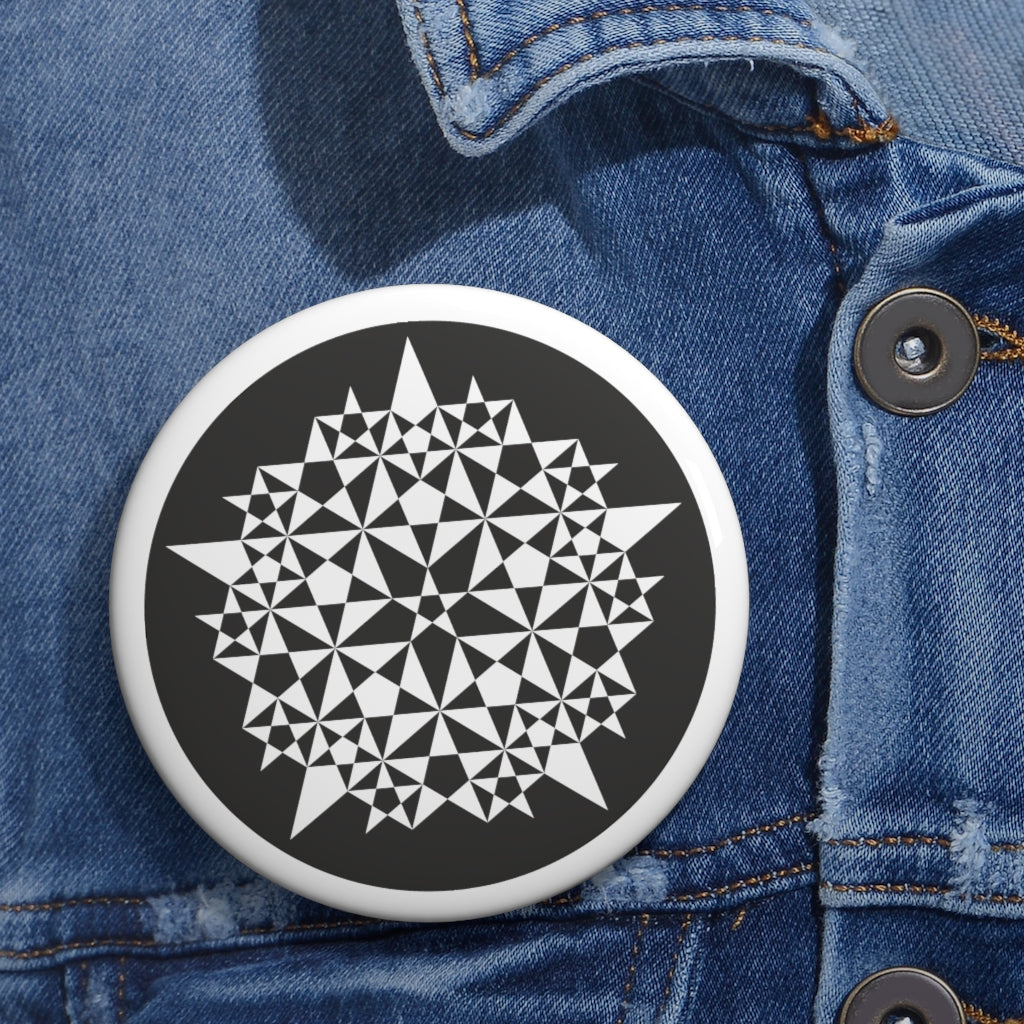 Martinsell Hill Crop Circle Pin Button - Shapes of Wisdom