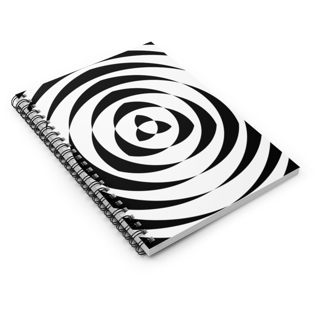 Winterbourne Bassett Crop Circle Spiral Notebook - Ruled Line - Shapes of Wisdom