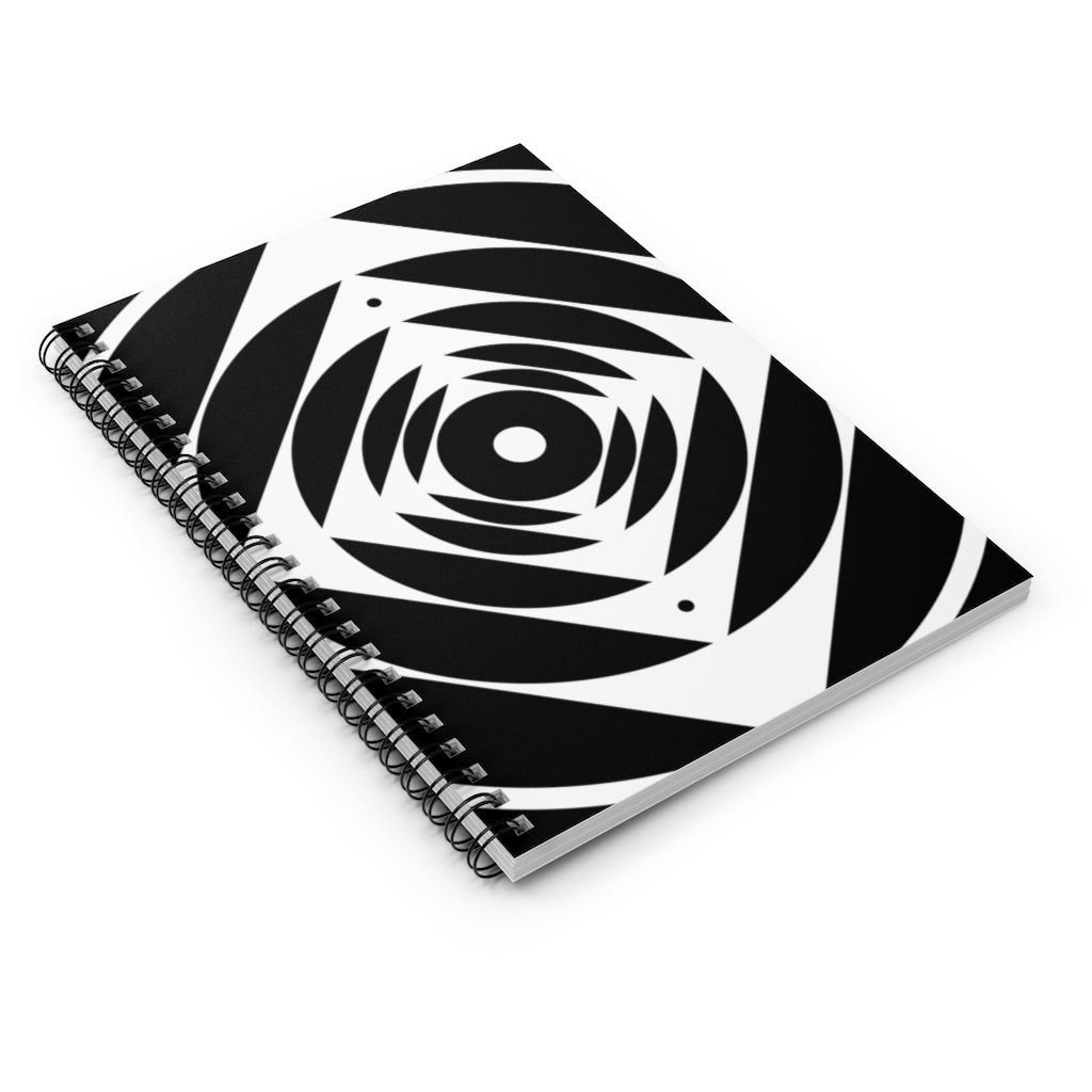 Stonehenge Crop Circle Spiral Notebook - Ruled Line - Shapes of Wisdom