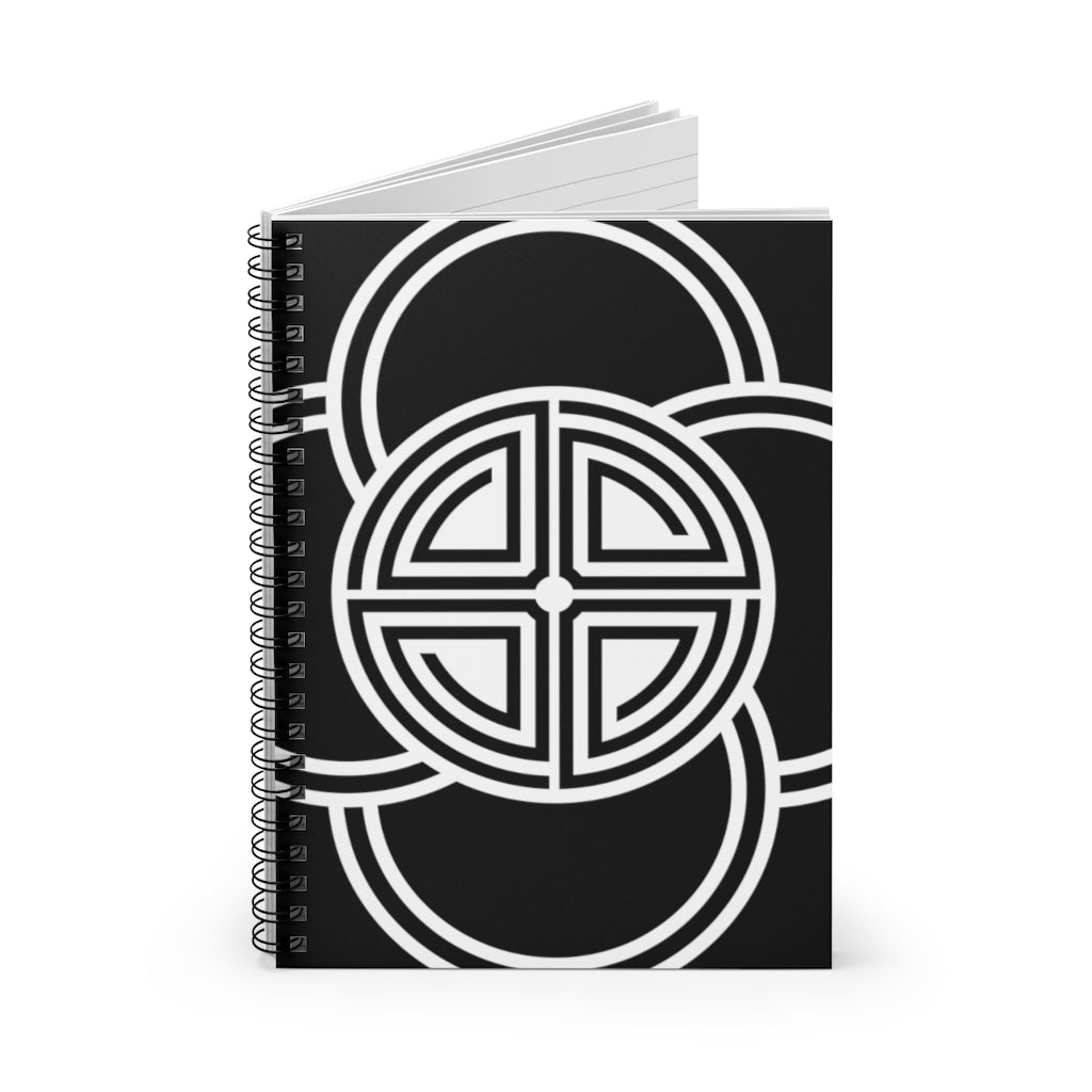 Blandford Forum Crop Circle Spiral Notebook - Ruled Line - Shapes of Wisdom