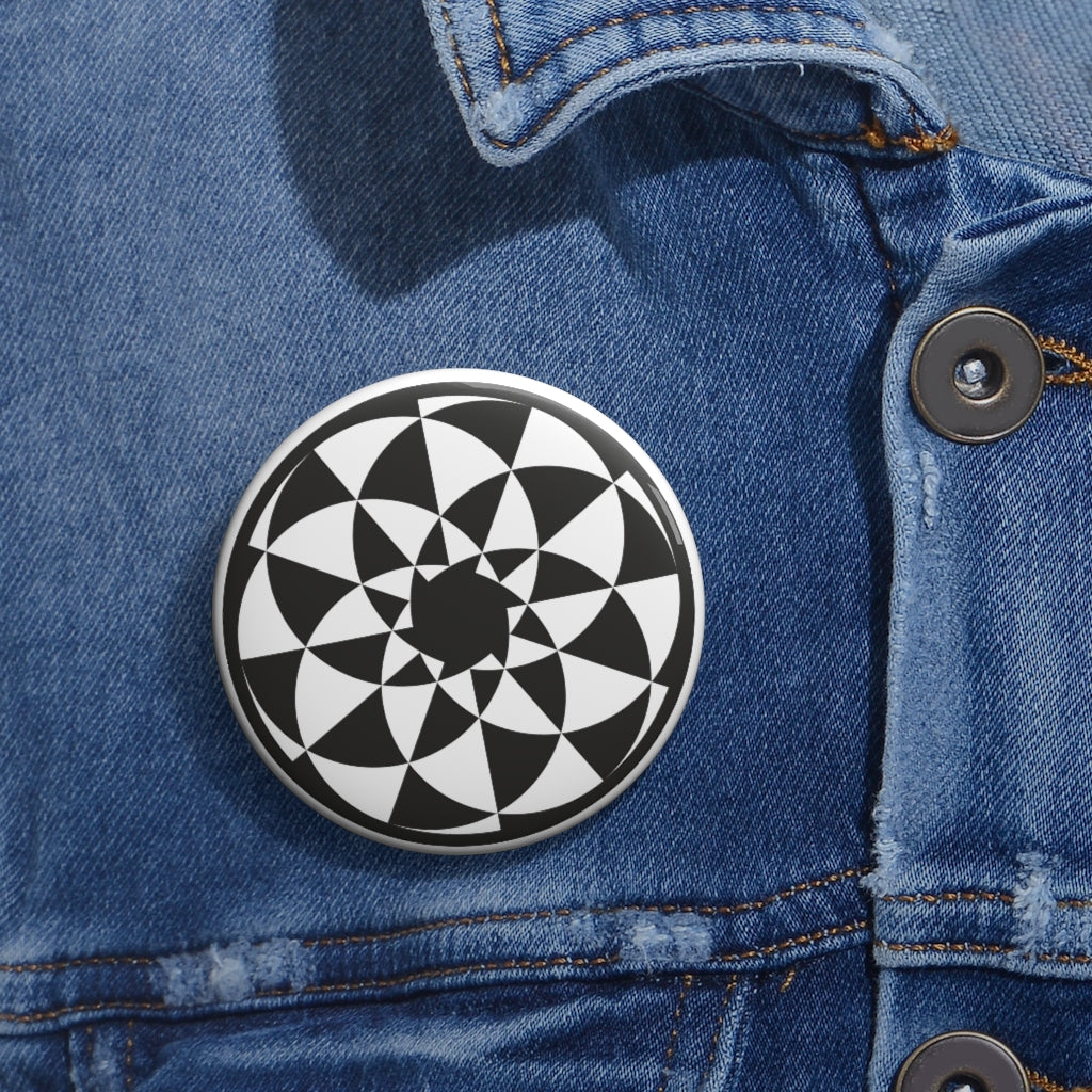 Niederscherli Crop Circle Pin Button - Shapes of Wisdom