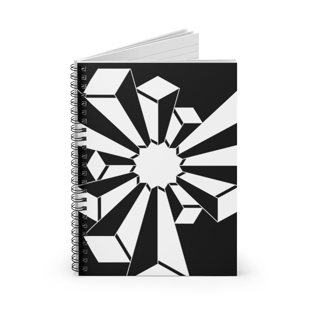 Wayland's Smithy Crop Circle Spiral Notebook - Ruled Line 2 - Shapes of Wisdom