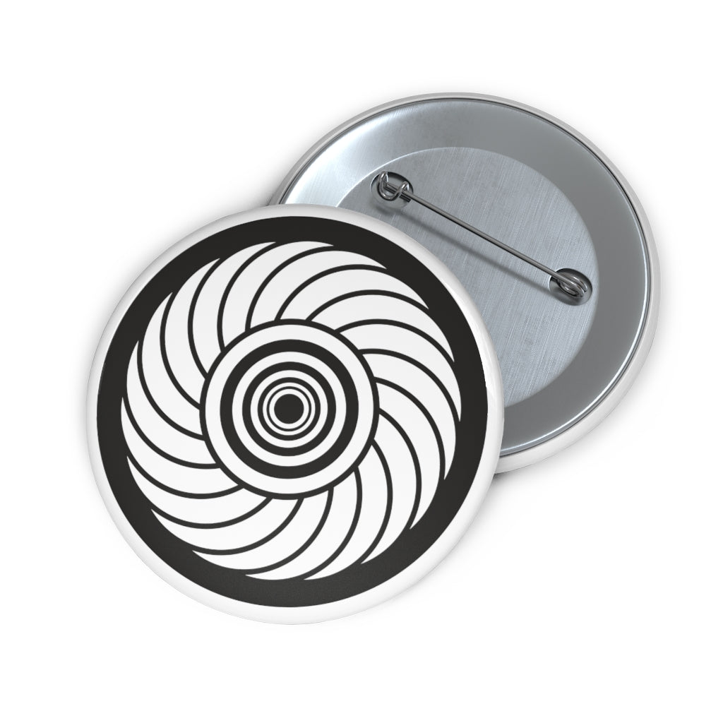 Roundway Hill Crop Circle Pin Button - Shapes of Wisdom