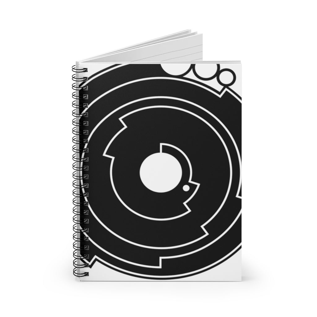 Barbury Castle Crop Circle Spiral Notebook - Ruled Line - Shapes of Wisdom