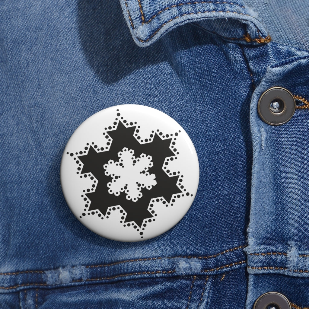 Milk Hill Crop Circle Pin Button 2 - Shapes of Wisdom