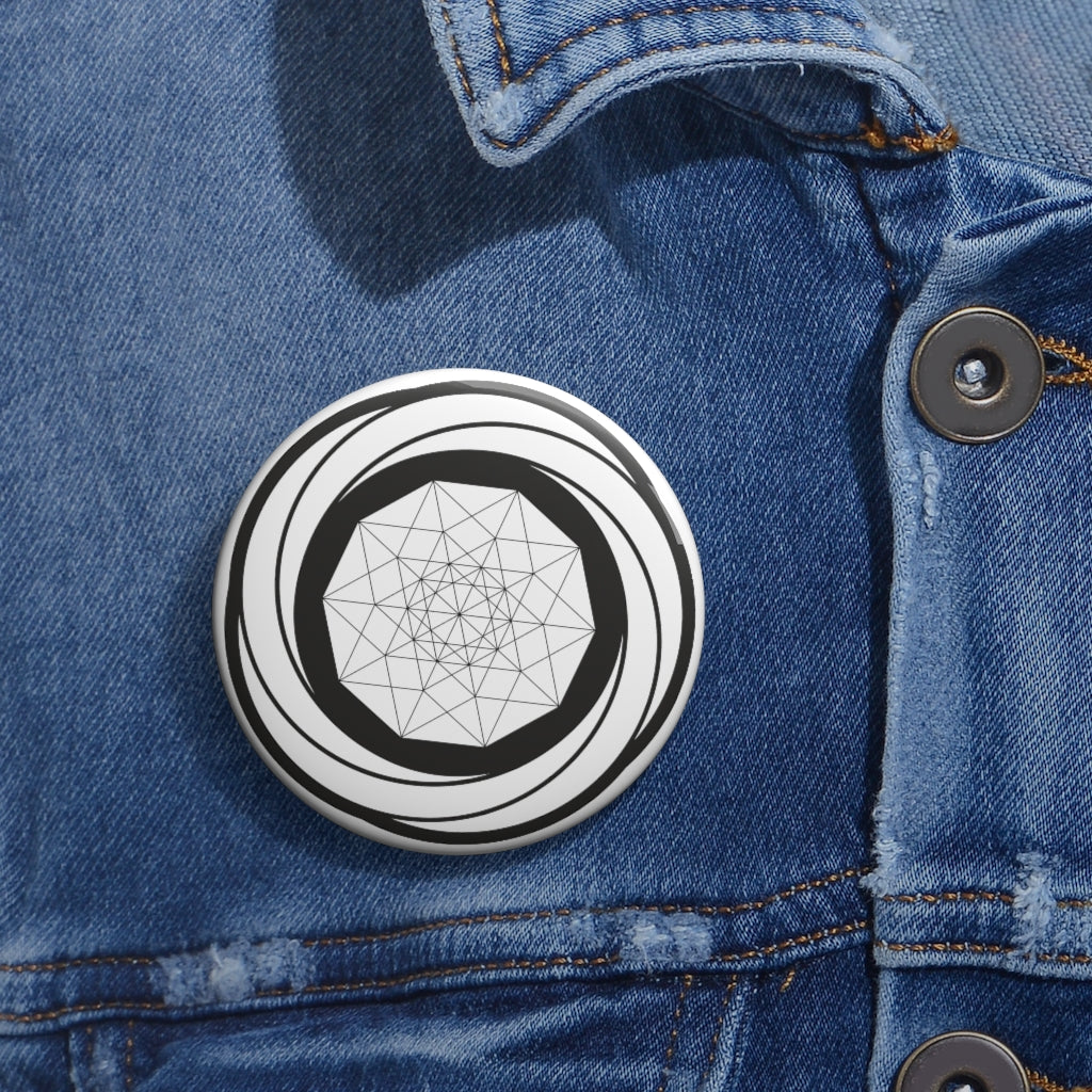 Cherhill Crop Circle Pin Button - Shapes of Wisdom