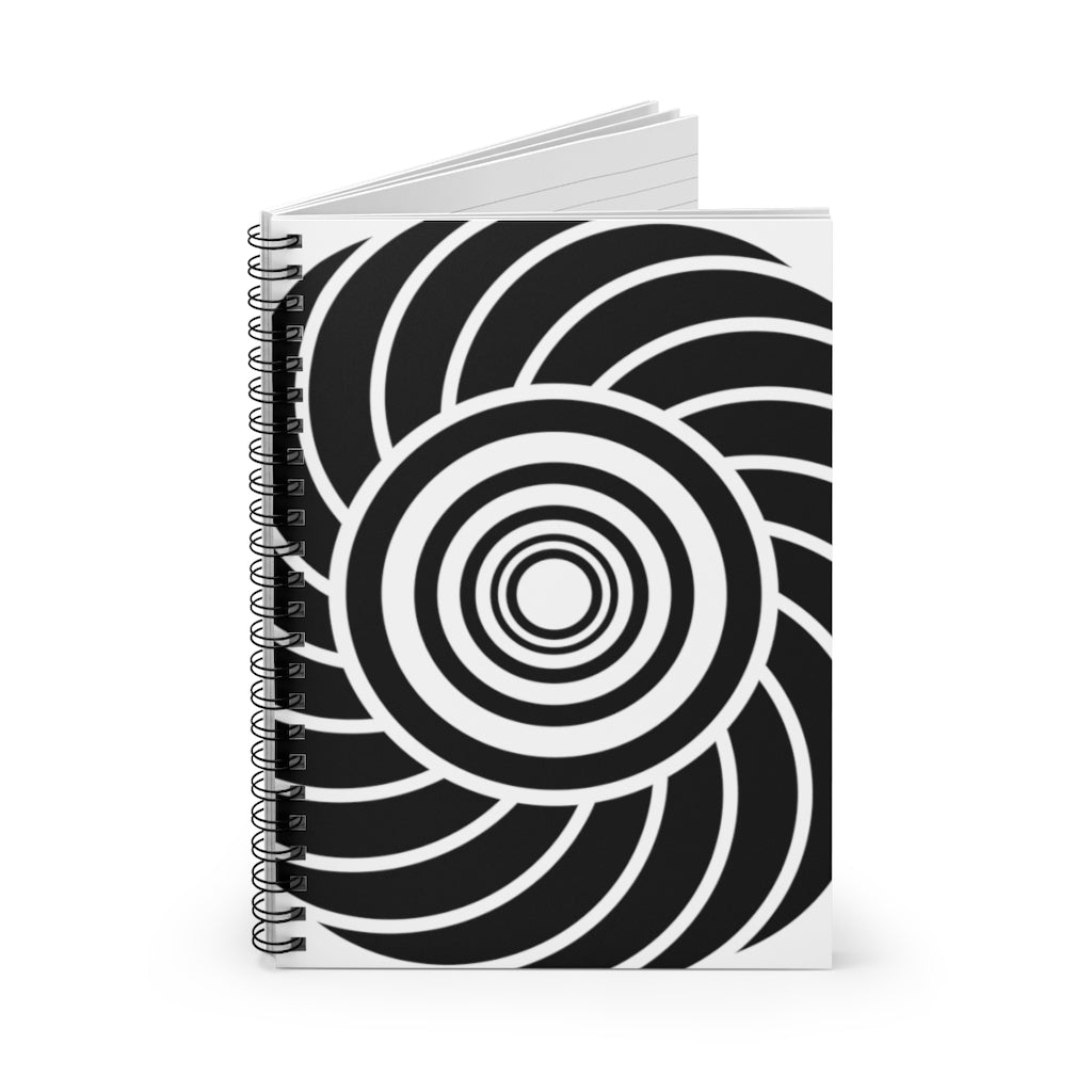 Roundway Hill Crop Circle Spiral Notebook - Ruled Line - Shapes of Wisdom