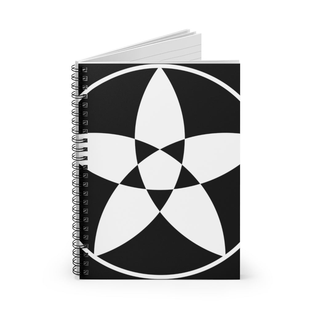 Bishop Sutton Crop Circle Spiral Notebook - Ruled Line 2 - Shapes of Wisdom