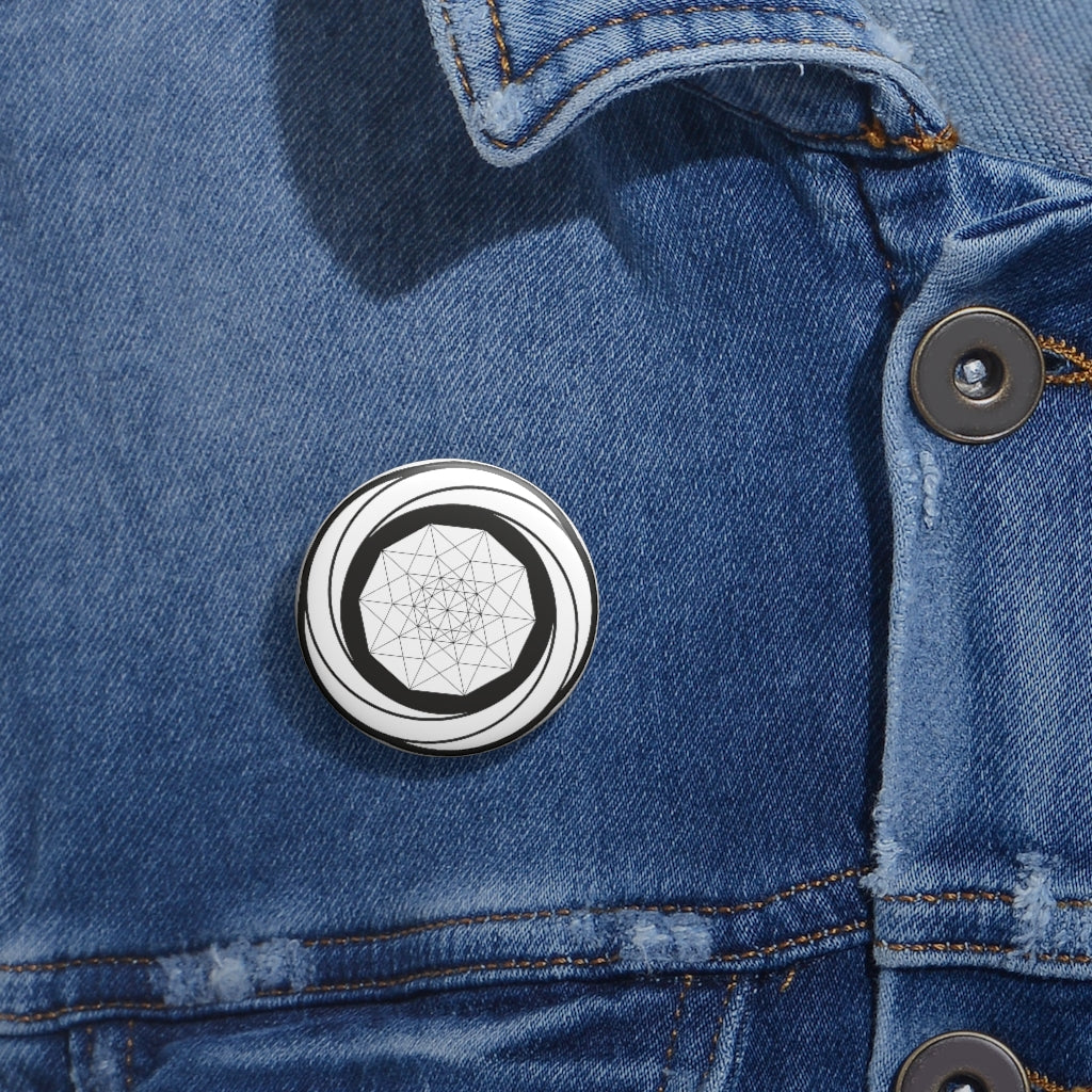 Cherhill Crop Circle Pin Button - Shapes of Wisdom