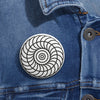 Load image into Gallery viewer, Rudstone Crop Circle Pin Button - Shapes of Wisdom
