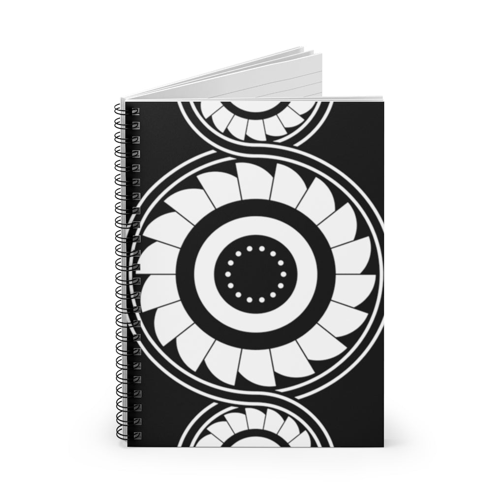 Shrivenham Crop Circle Spiral Notebook - Ruled Line - Shapes of Wisdom