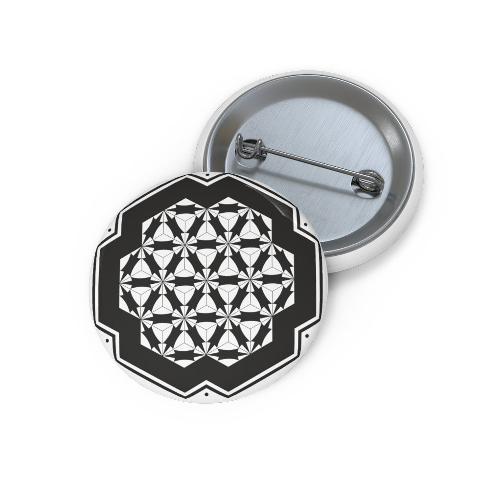 West Overton Crop Circle Pin Button - Shapes of Wisdom
