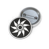 Etchilhampton Crop Circle Pin Button 5 - Shapes of Wisdom