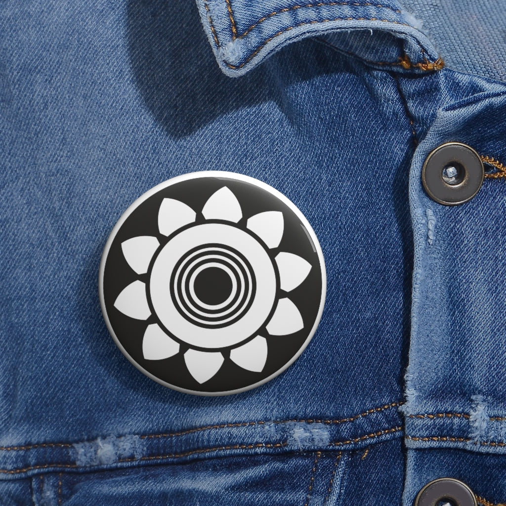 Bythorn Crop Circle Pin Button - Shapes of Wisdom